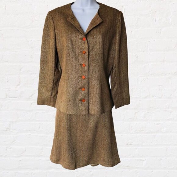Vintage Valentino Miss V Tweed Jacket and skirt set - Picture 1 of 16